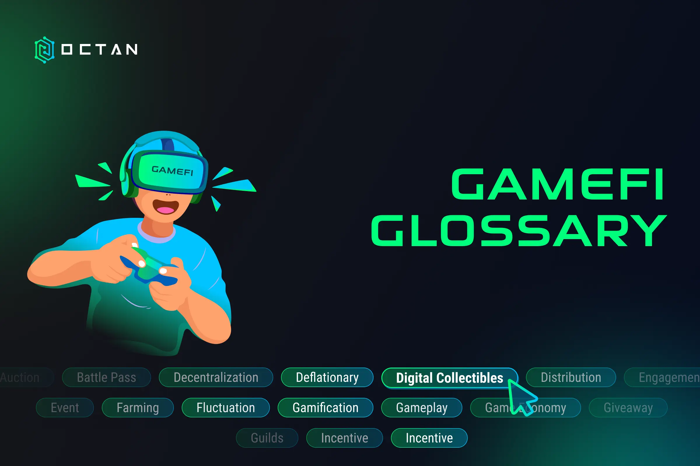 GameFi Glossary A Guide to Key Terms for Beginners Illustration